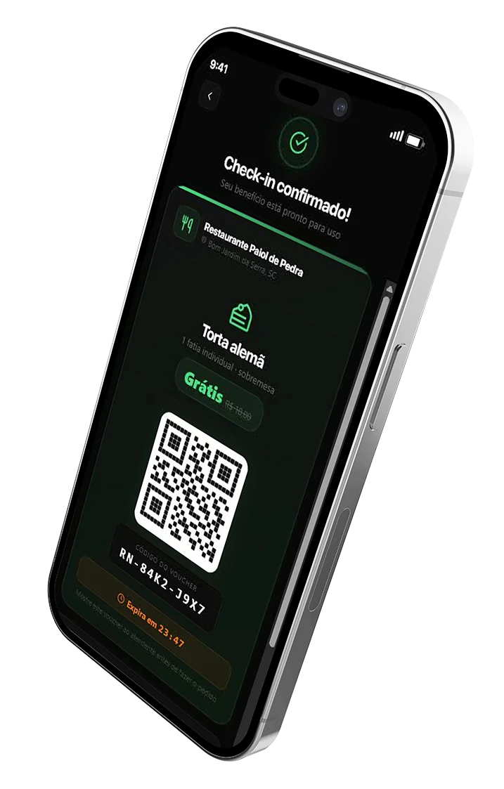 Voucher de benefício no app